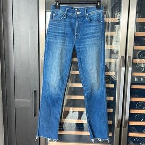 Mother Mid Rise Dazzler crop Frey